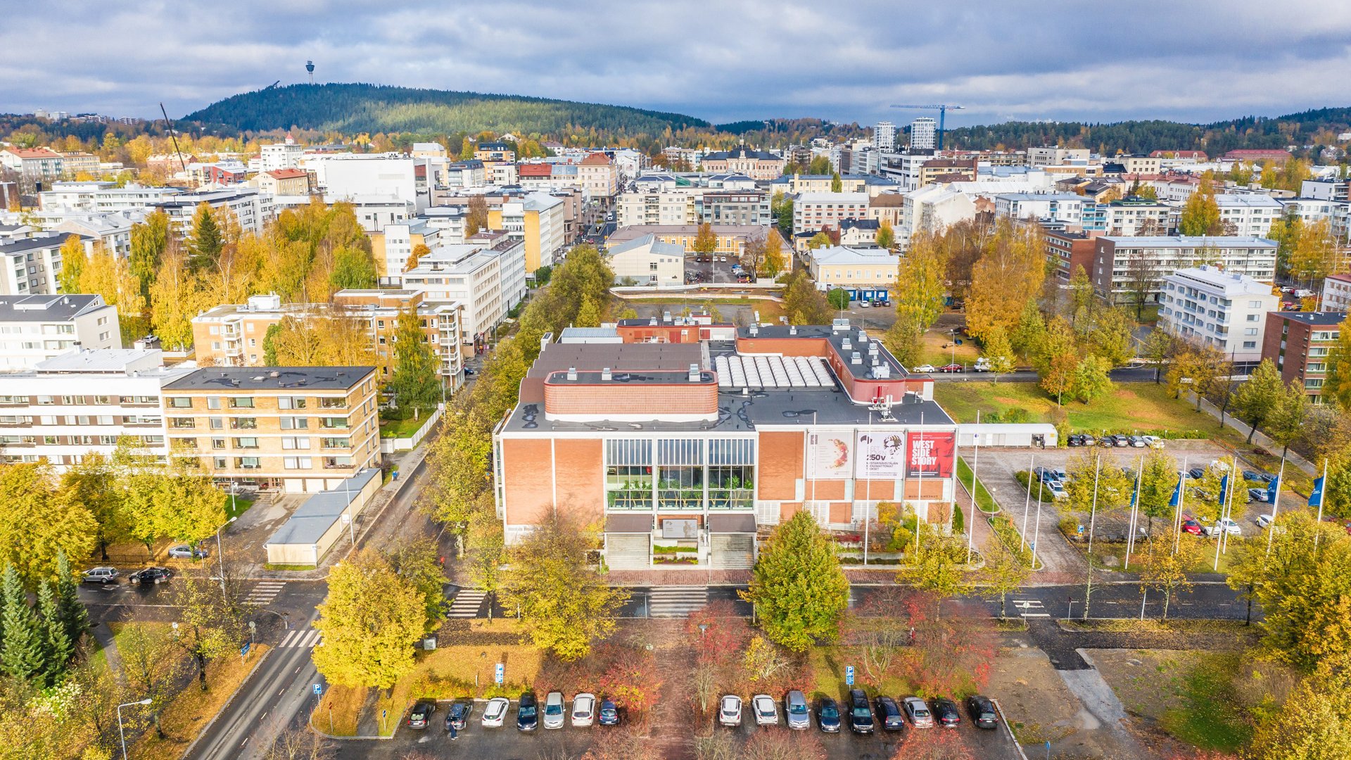 Kuopion Musiikkikeskus, syksy Kuopion Musiikkikeskus ilmakuva, syksy