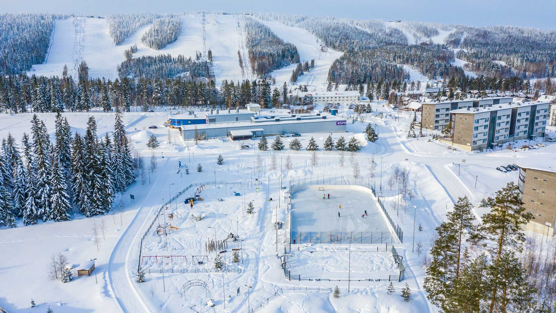 Tahkon lähiliikuntapuisto talvella