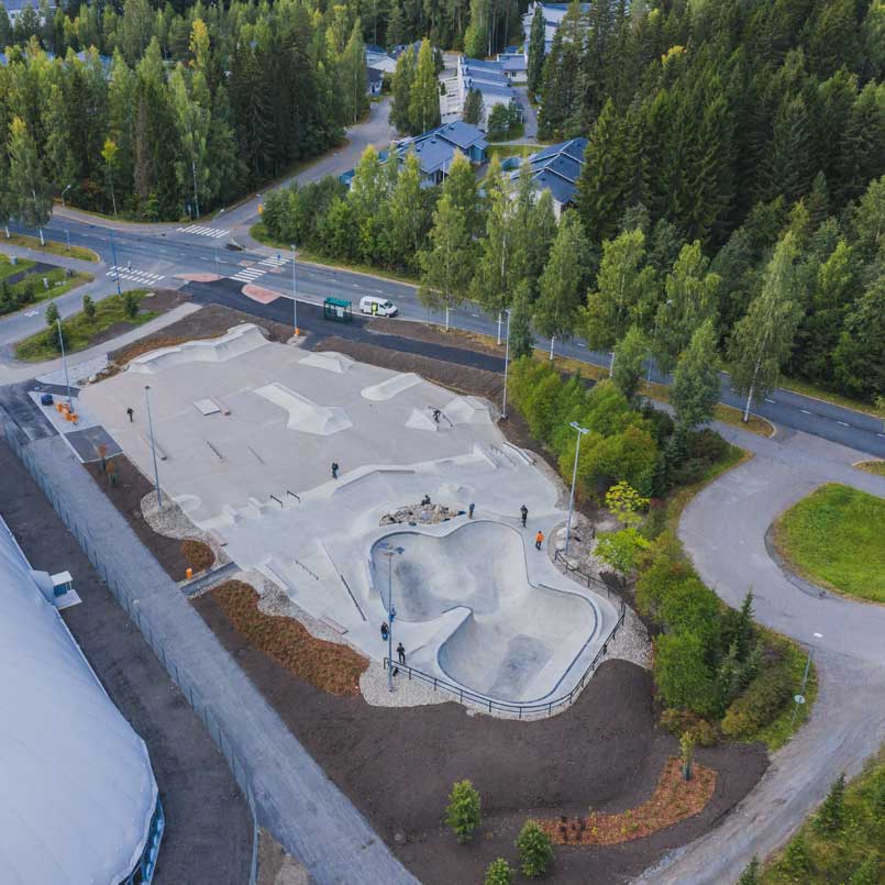 Lippumäen skeittiparkki Kuopiossa