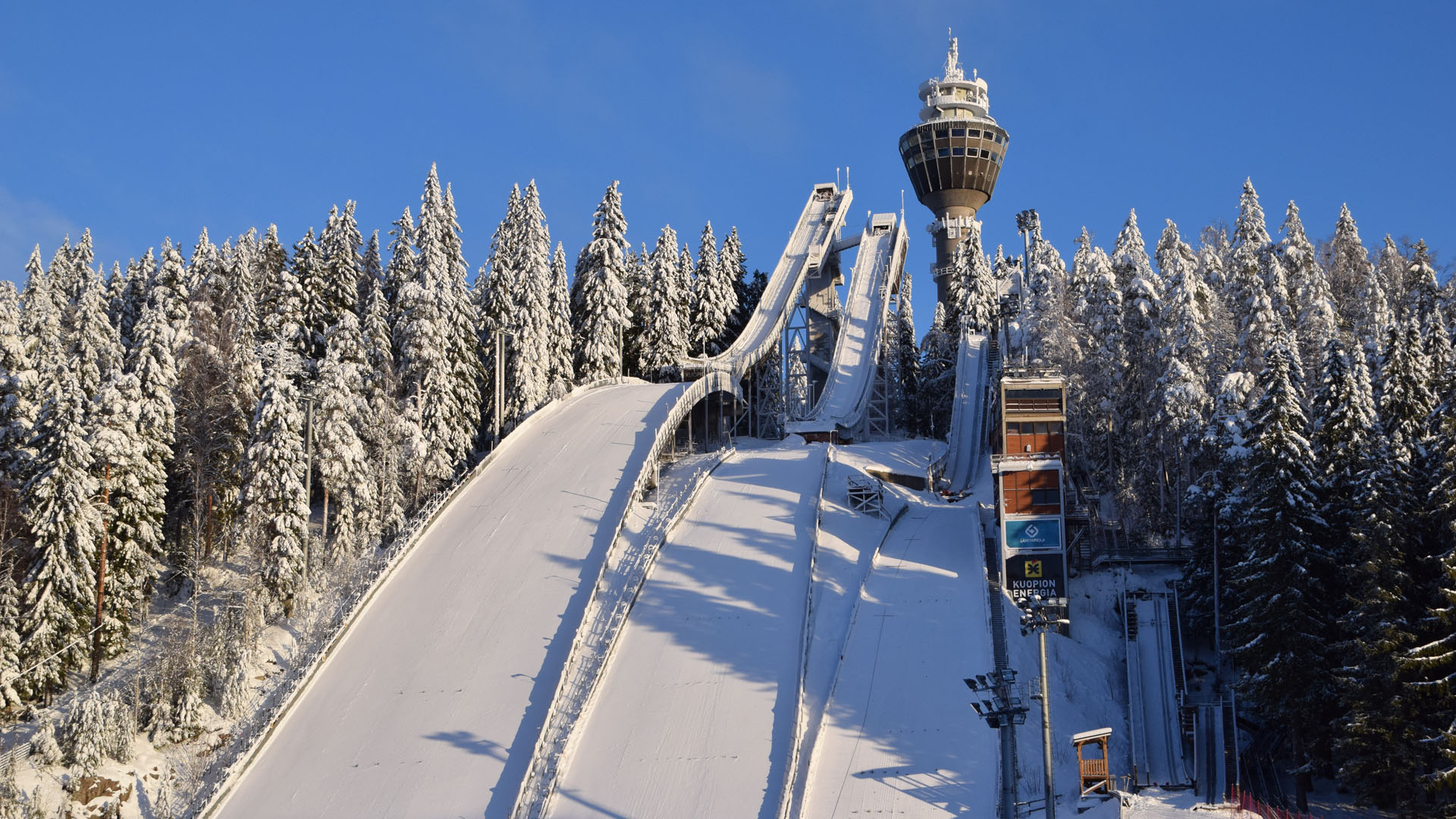 Kuopio_Puijo_hyppyrimäet Puijon hyppyrimäet