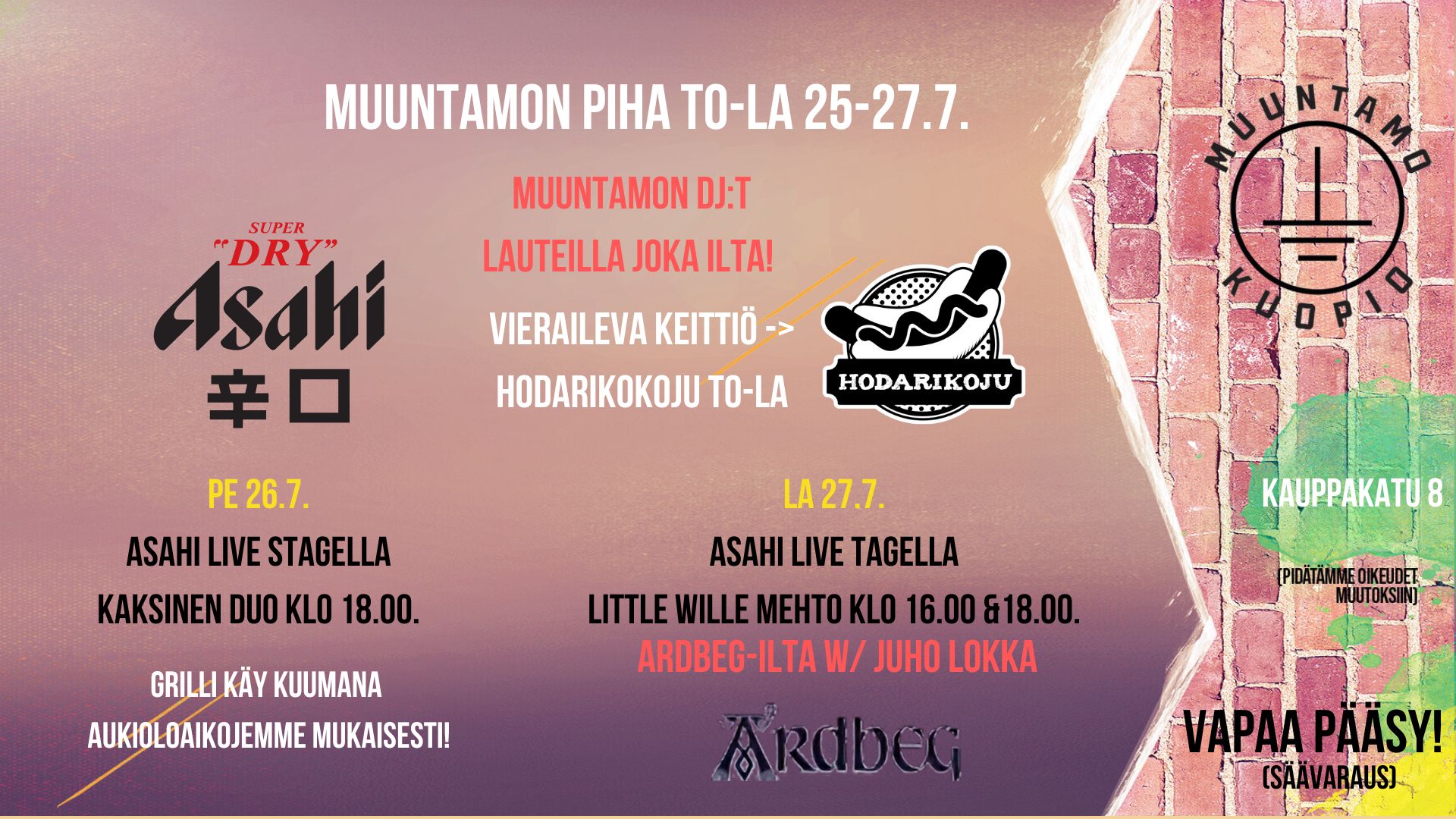 Muuntamon Piha 25.-27.7.2024 muuntamo