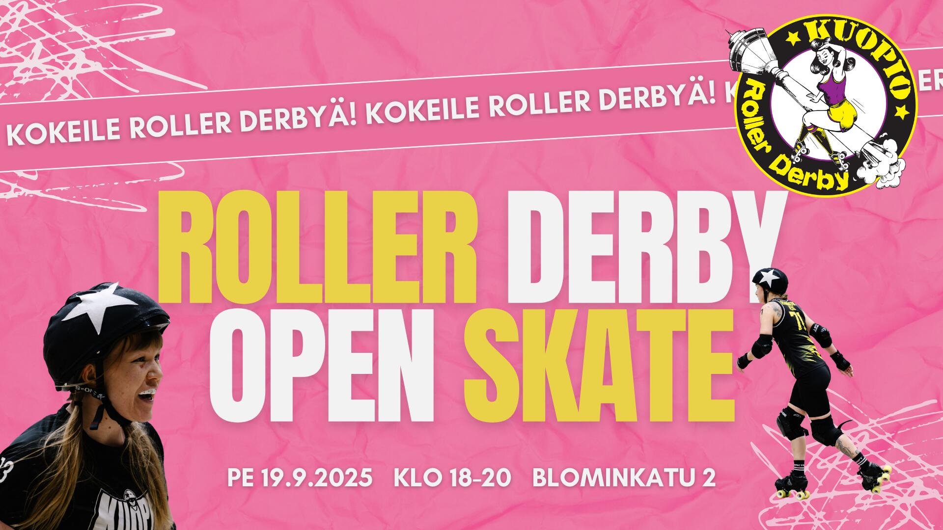 Roller derby open skate (1920 x 1080 px)